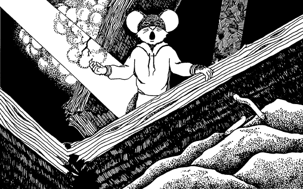 Mury Mouse lost in the rubble